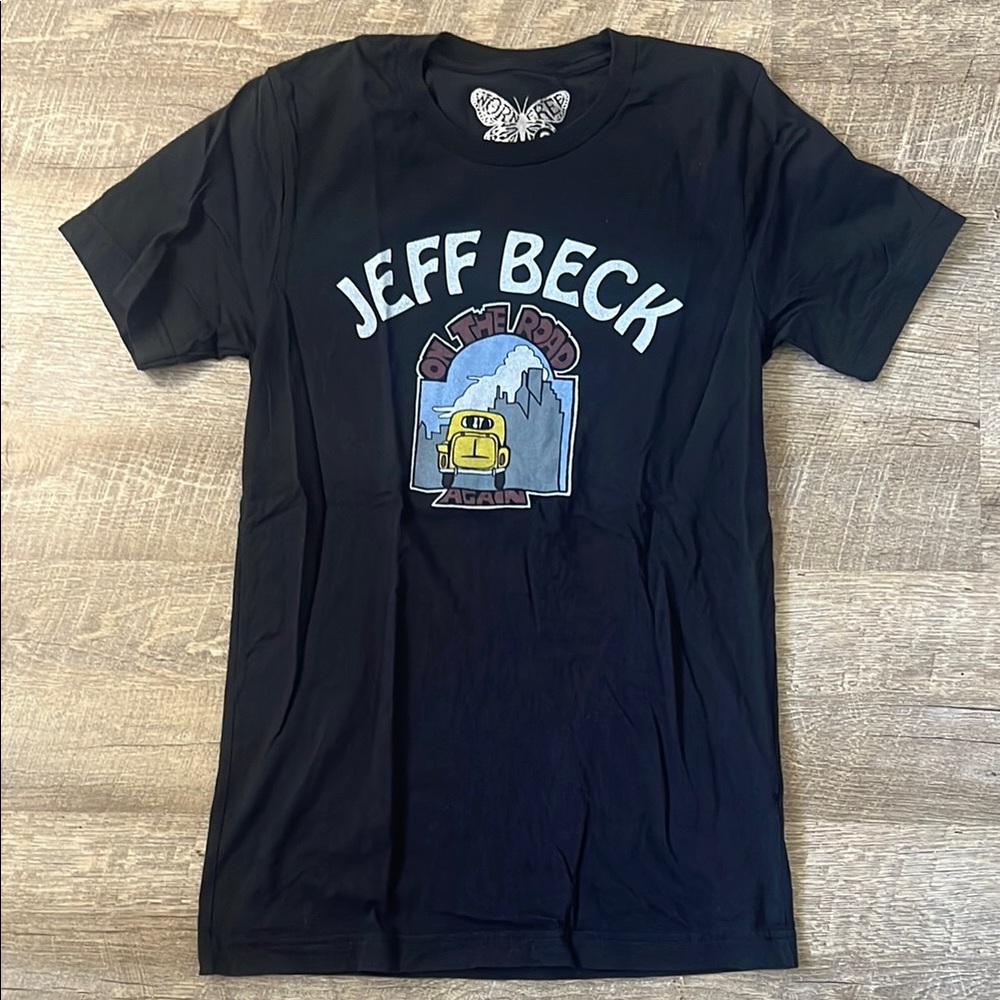 Worn Free Jeff Beck On The Road Again Graphic T-Shirt Size Small
